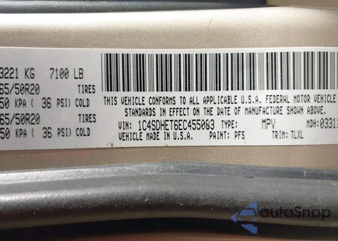 2014 Dodge Durango Citadel from USA, damaged, VIN 1C4SDHET6EC455083